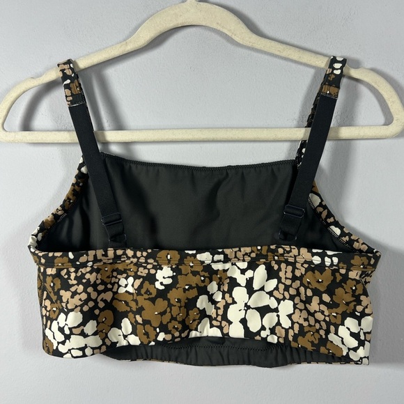 Aerie Offline Floral Printed Sports Bra Adjustable Straps Large - Picture 4 of 5